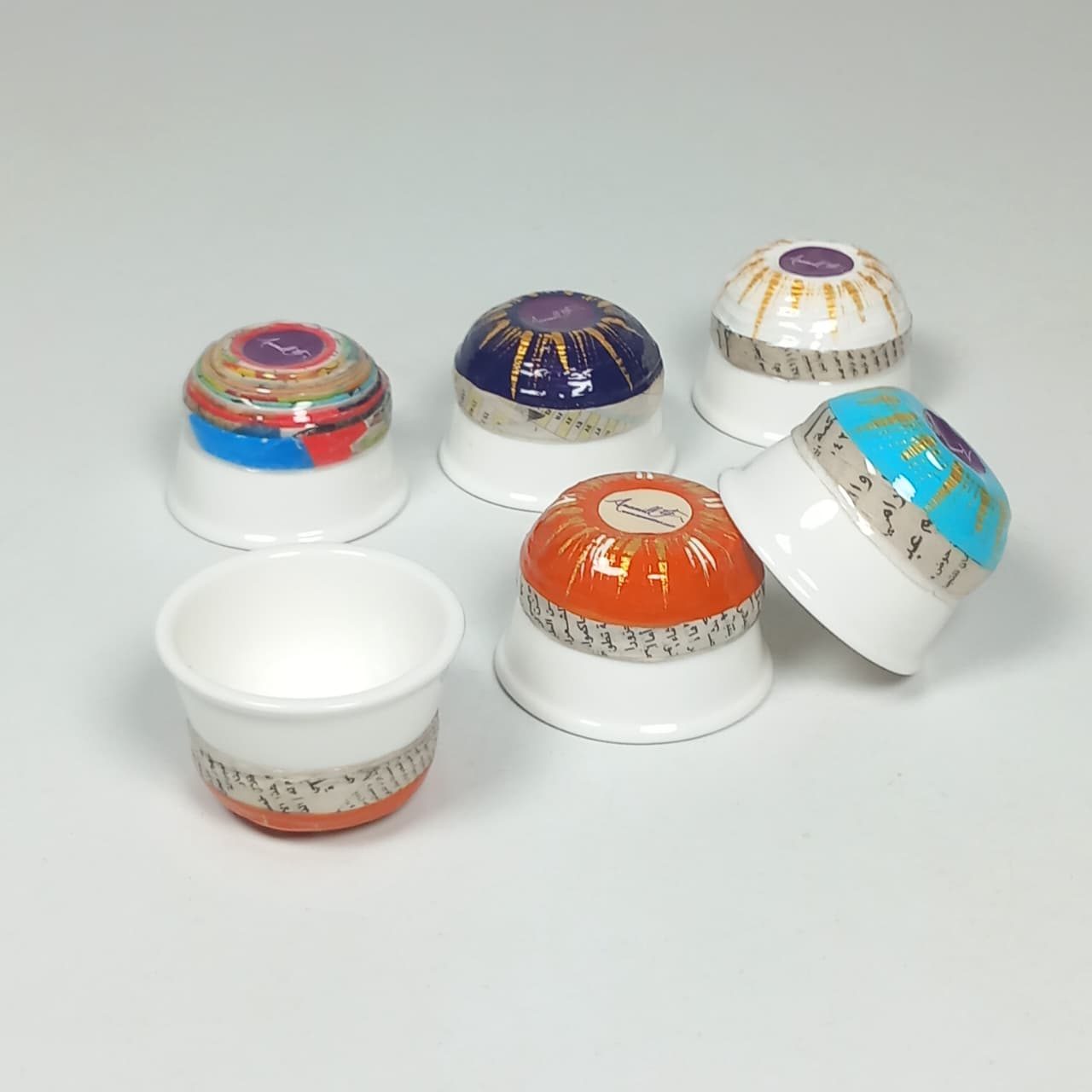 Small domed lidded bowls